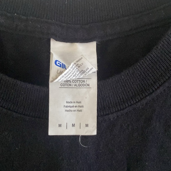 Marines black mens workout t shirt, sleeves cut off, size Medium - Picture 2 of 5